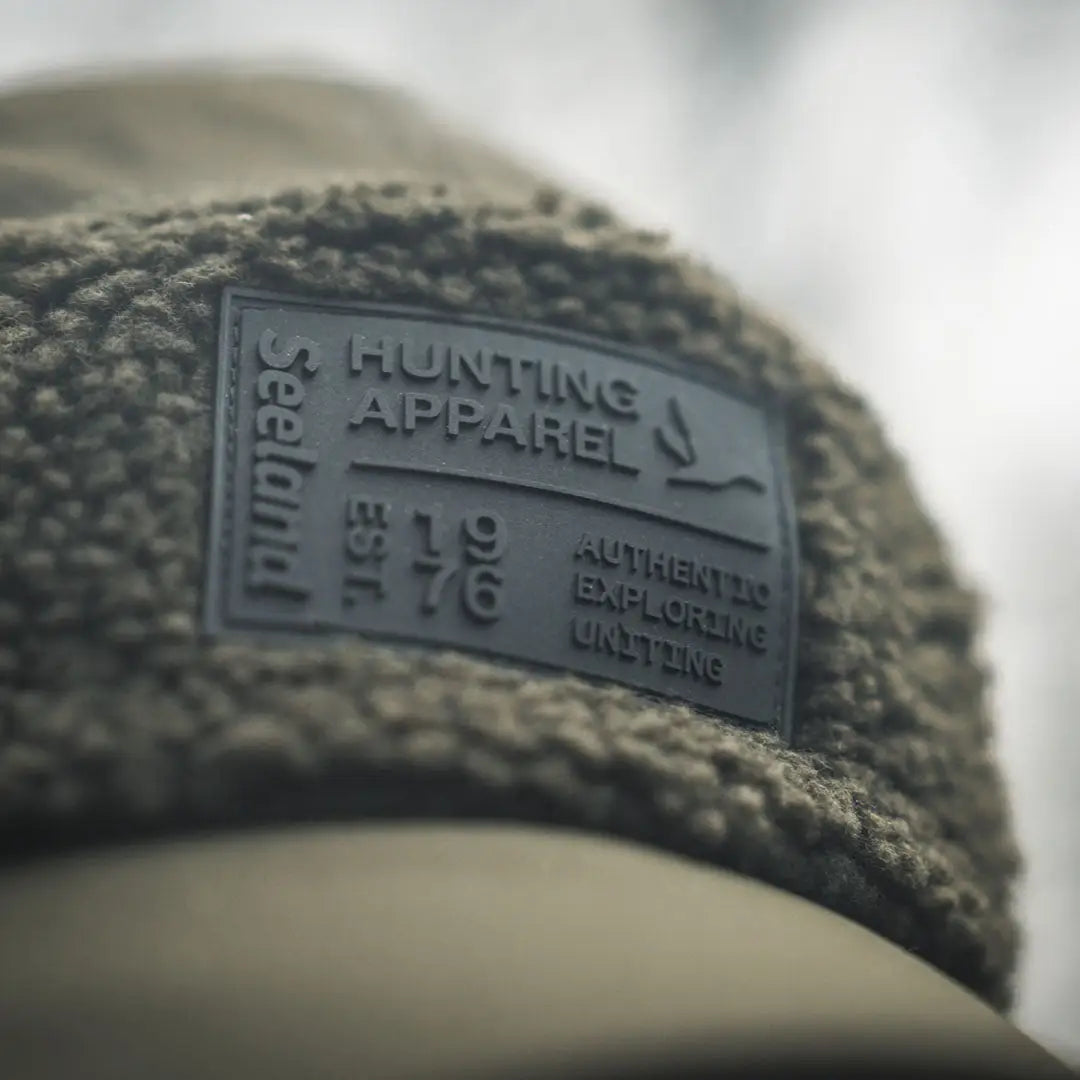 Olive green Teddy Fold-Down Cap from Seeland Teddy Fold Down collection for outdoor adventures