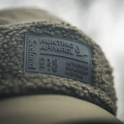 Olive green Teddy Fold-Down Cap from Seeland Teddy Fold Down collection for outdoor adventures