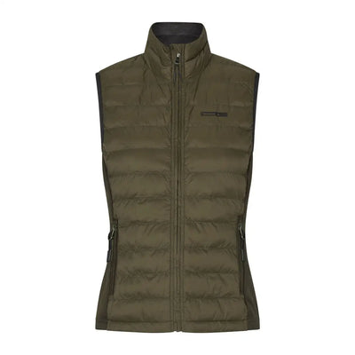 Olive green puffer vest from Seeland Therma Waistcoat for hunting and country clothing