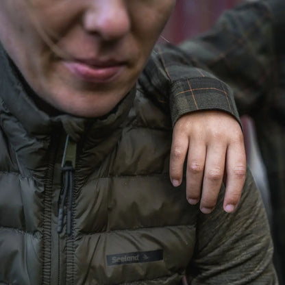 Olive green puffer jacket from Seeland Therma Womens Waistcoat for hunting and country clothing
