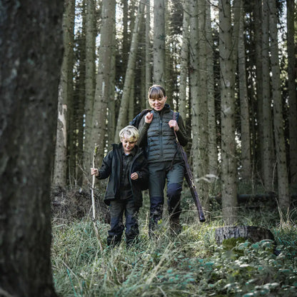 Woman and child in hunting attire wearing Seeland Therma Womens Waistcoat for country clothing