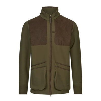 Olive green Seeland Wenlock Mens Jacket with brown accents for stylish outdoor wear