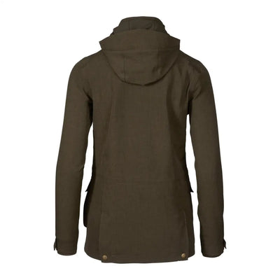 Dark olive green Woodcock Advanced Jacket featuring side pockets and zippered sleeves