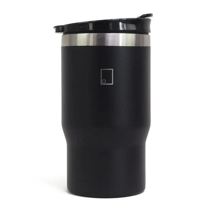 Sophos 14oz vacuum mug in black stainless steel with lid and handle