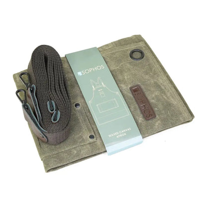 Sophos olive green canvas dog harness for hunting outdoors