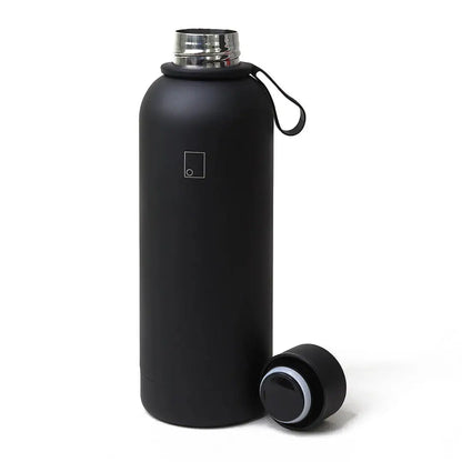 Sophos Vacuum Bottle 500ml black matte with steel top and handle