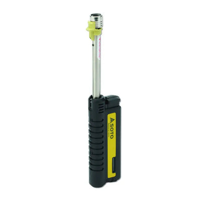 Black and yellow Soto Pocket Blow Torch XT, a stylish refillable blow torch for easy use