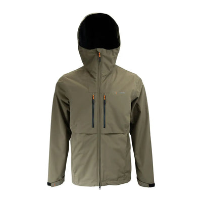 Olive green Speero Adara Jacket with zippered pockets and front closure for style