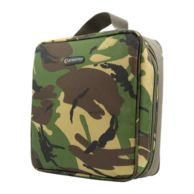 Camouflage-patterned Speero Cutlery Pouch with handle for easy carrying