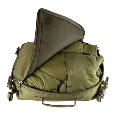Olive green Speero Modular Clip On Standard Bag with multiple compartments and straps
