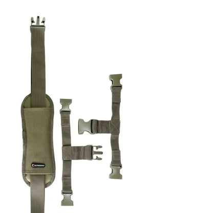 Olive green Speero multipoint carry strap with adjustable buckles and attachments