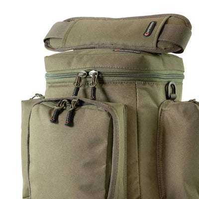 Olive drab Speero Stalker Bag with multiple compartments and zippers for tactical needs
