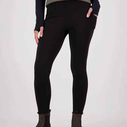 Swanndri High Rock womens leggings with side pockets and thumbhole cuffs