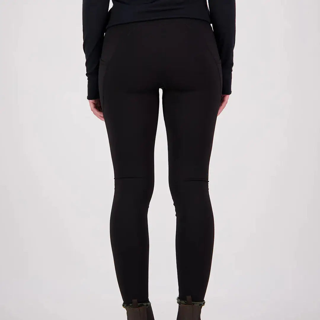 Swanndri High Rock Womens Legging with knee cutouts and stylish ankle boots