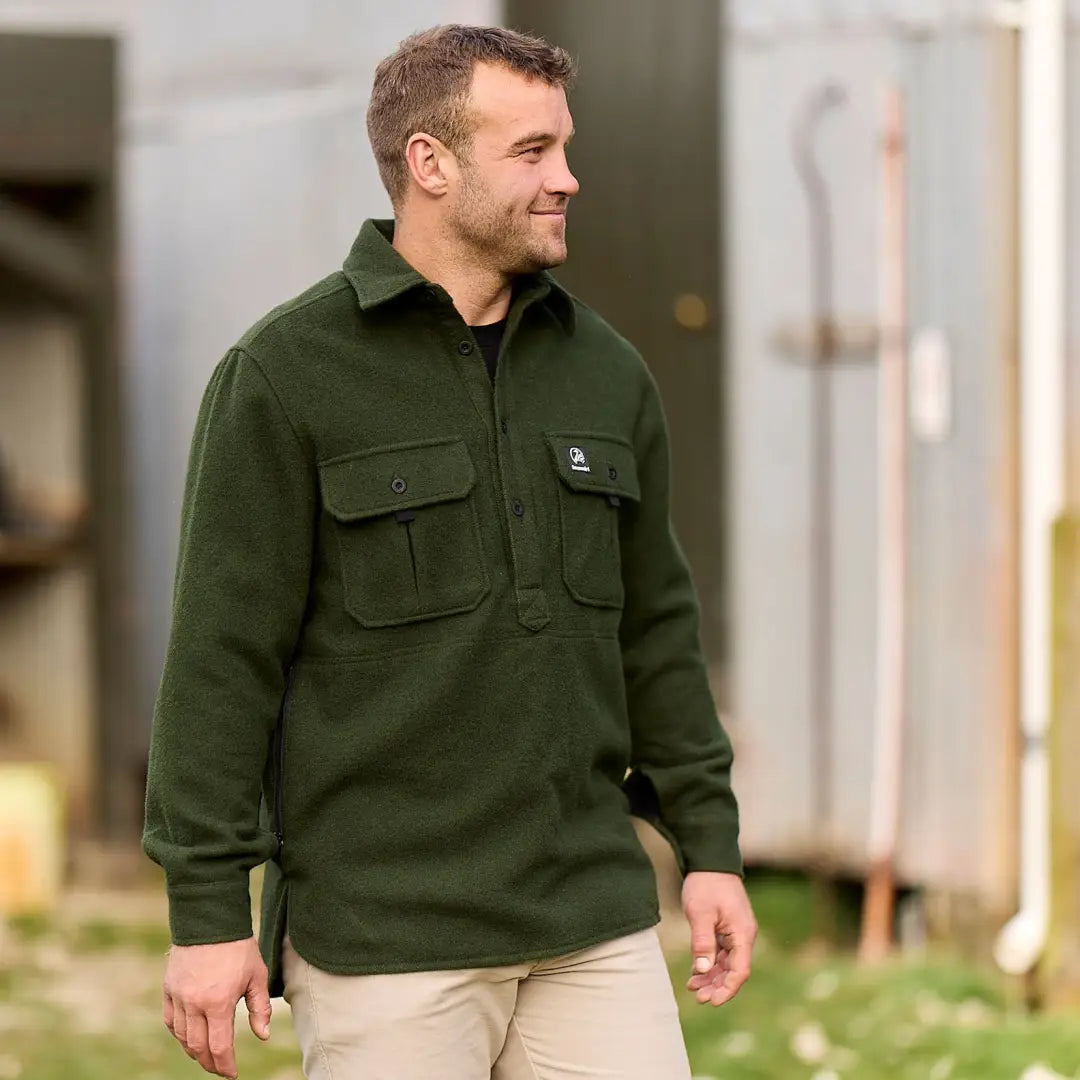 Swanndri Ranger Wool Zip Front Bushshirt – New Forest Clothing