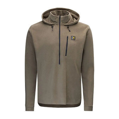 Olive green hooded fleece pullover from Swazi Brocco Shirt collection