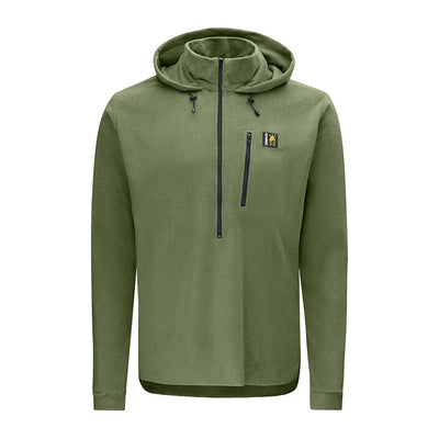 Olive green fleece hoodie part of the Swazi Brocco Shirt collection for casual style