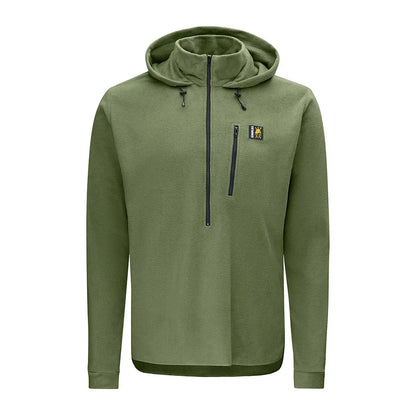 Olive green fleece hoodie part of the Swazi Brocco Shirt collection for casual style
