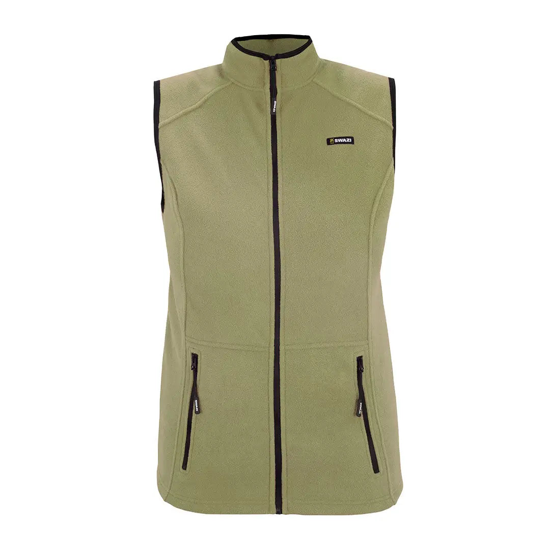 Olive green Swazi Catlin Womens Vest for hunting and outdoors country clothing