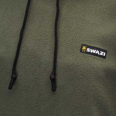 Olive green fleece hoodie from Swazi Clansman Hoodie for country clothing and hunting