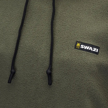 Olive green fleece hoodie from Swazi Clansman Hoodie for country clothing and hunting