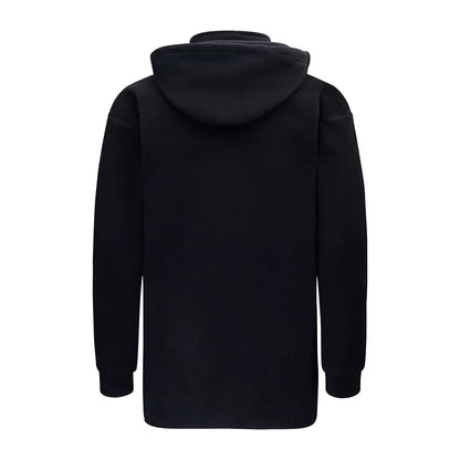 Black fleece hood with high collar from Swazi The Hood country clothing line