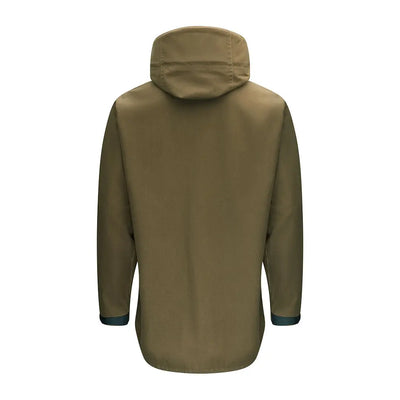 Olive green Swazi Ibex Jacket with hood perfect for outdoor adventures