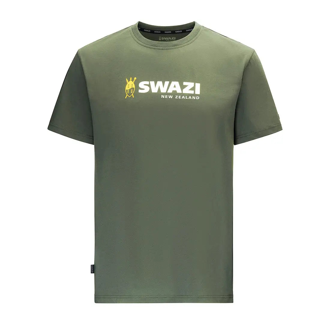 Olive green Swazi Logo Tee perfect for country clothing and outdoor hunting gear