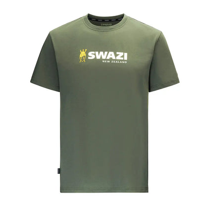 Olive green Swazi Logo Tee perfect for country clothing and outdoor hunting gear