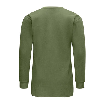 Olive green Swazi Long Sleeve Micro Top perfect for casual style and comfort
