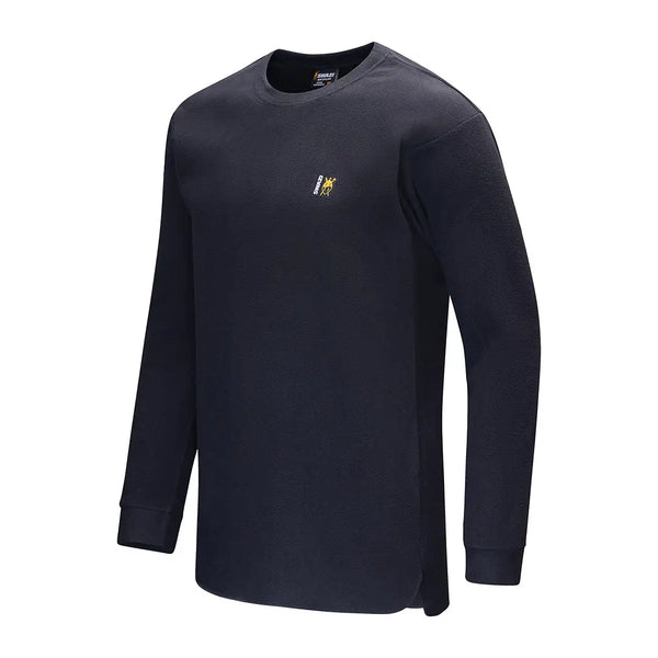 Chemise Manches Longues Micro, Taille M, Noir à Rayures