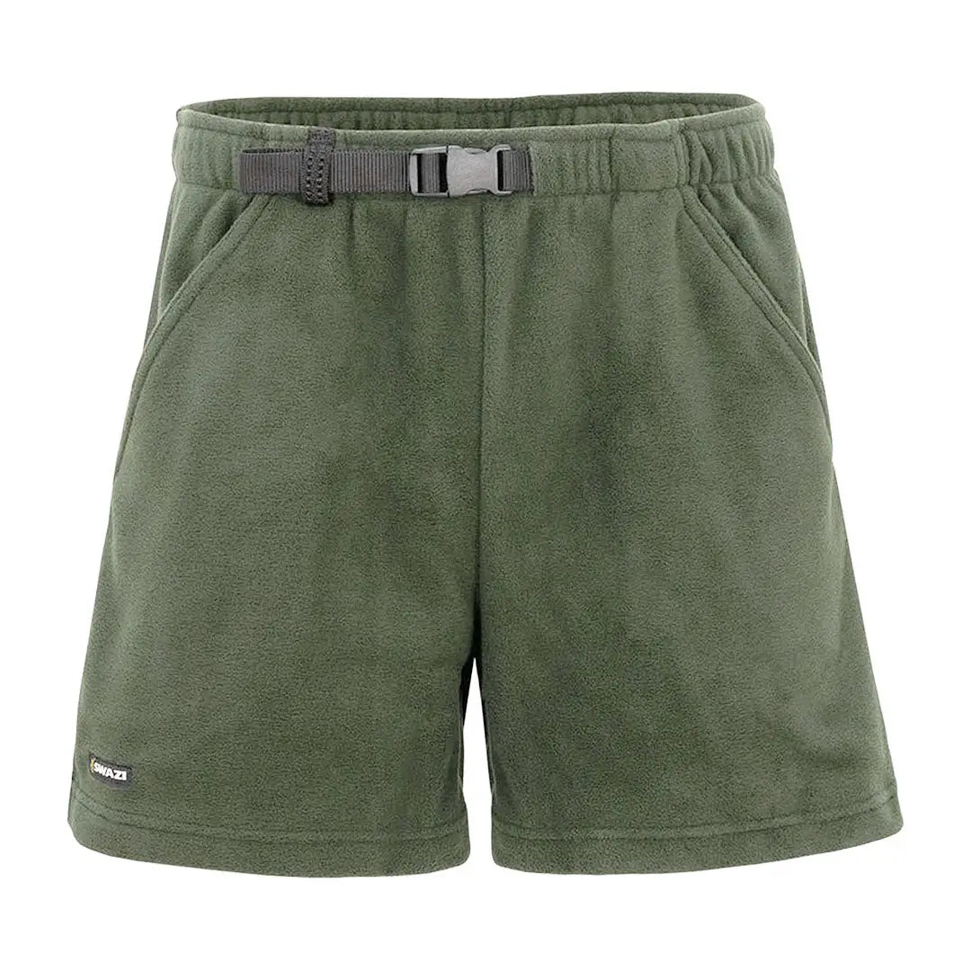 Olive green Swazi Micro Driback Shorts for casual comfort and style