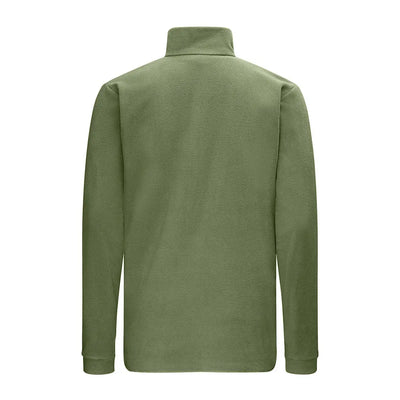 Olive green long-sleeved fleece top from Swazi Micro Shirt collection