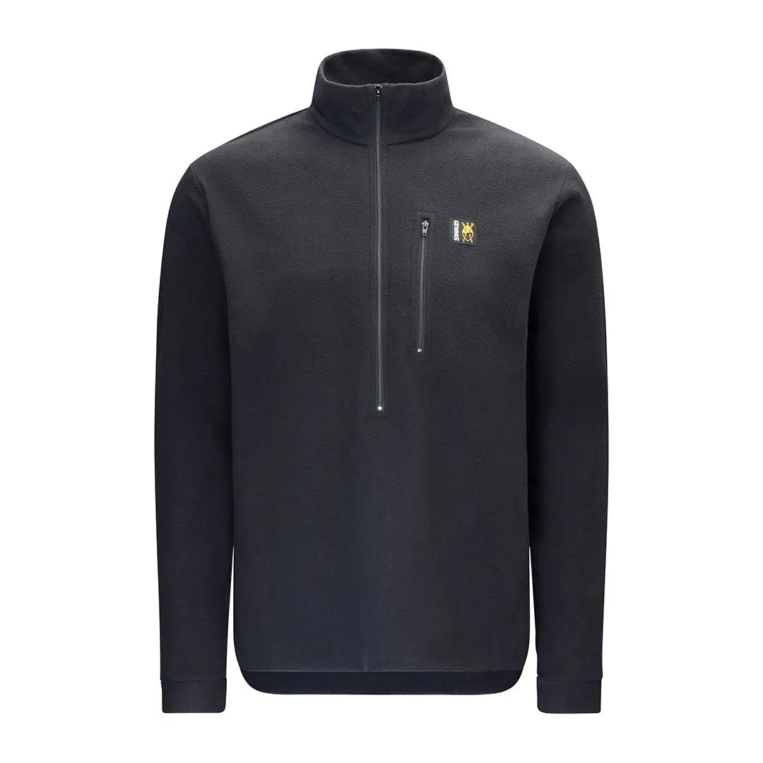 Black quarter-zip pullover from Swazi Micro Shirt, perfect for casual style