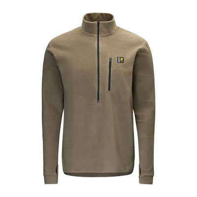 Khaki-colored fleece pullover from Swazi Micro Shirt collection perfect for casual wear