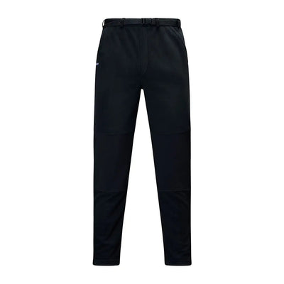 Black hiking pants made from aegis® chinook fabric and 210gsm microfleece for warmth