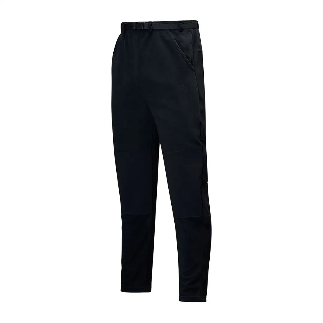 Black hiking pants Swazi Steevos made with aegis® chinook fabric and 210gsm microfleece
