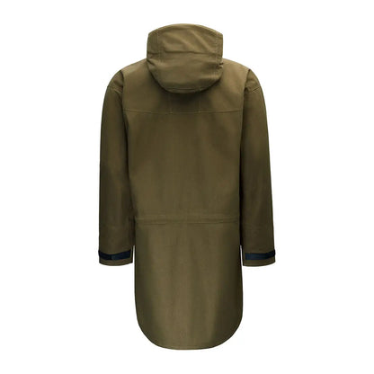 Olive green hooded parka from Swazi Tahr XP Smock, ideal for wet weather jackets