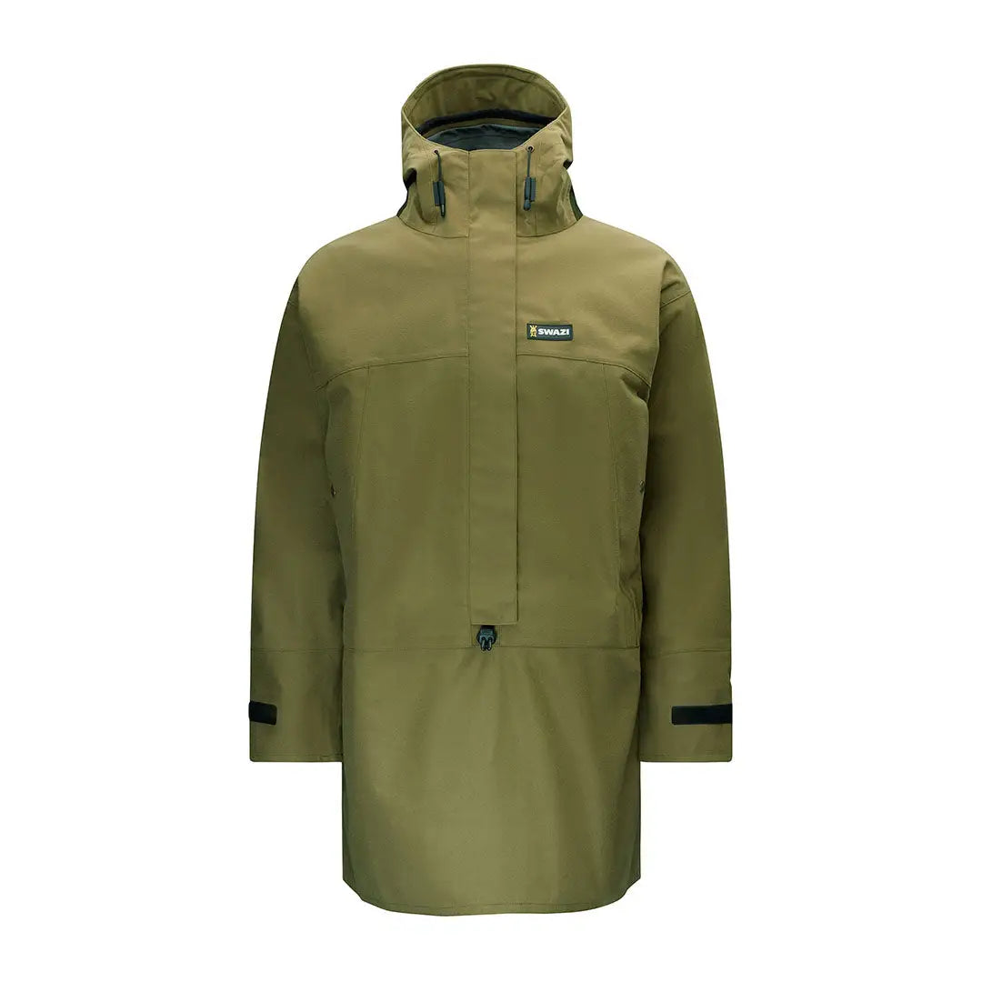 Olive green hooded anorak Tahr XP Smock top-of-the-line wet weather jacket