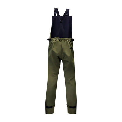 Olive green waterproof bib pants from Swazi Torrent Bib Overpants, perfect with Torrent Jacket