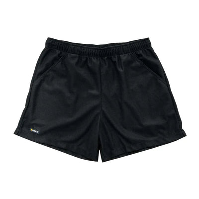 Black athletic Swazi Trojan Shorts for comfortable workout and casual wear