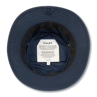 Navy blue Tilley Logo Technical T1 Bucket hat perfect for outdoor adventures