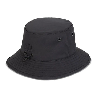 Black Bucket Hat from Tilley Logo Technical T1 Bucket for style and sun protection