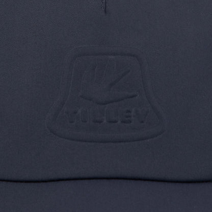 Embossed dark blue fabric of the stylish Tilley Tech Travel Cap