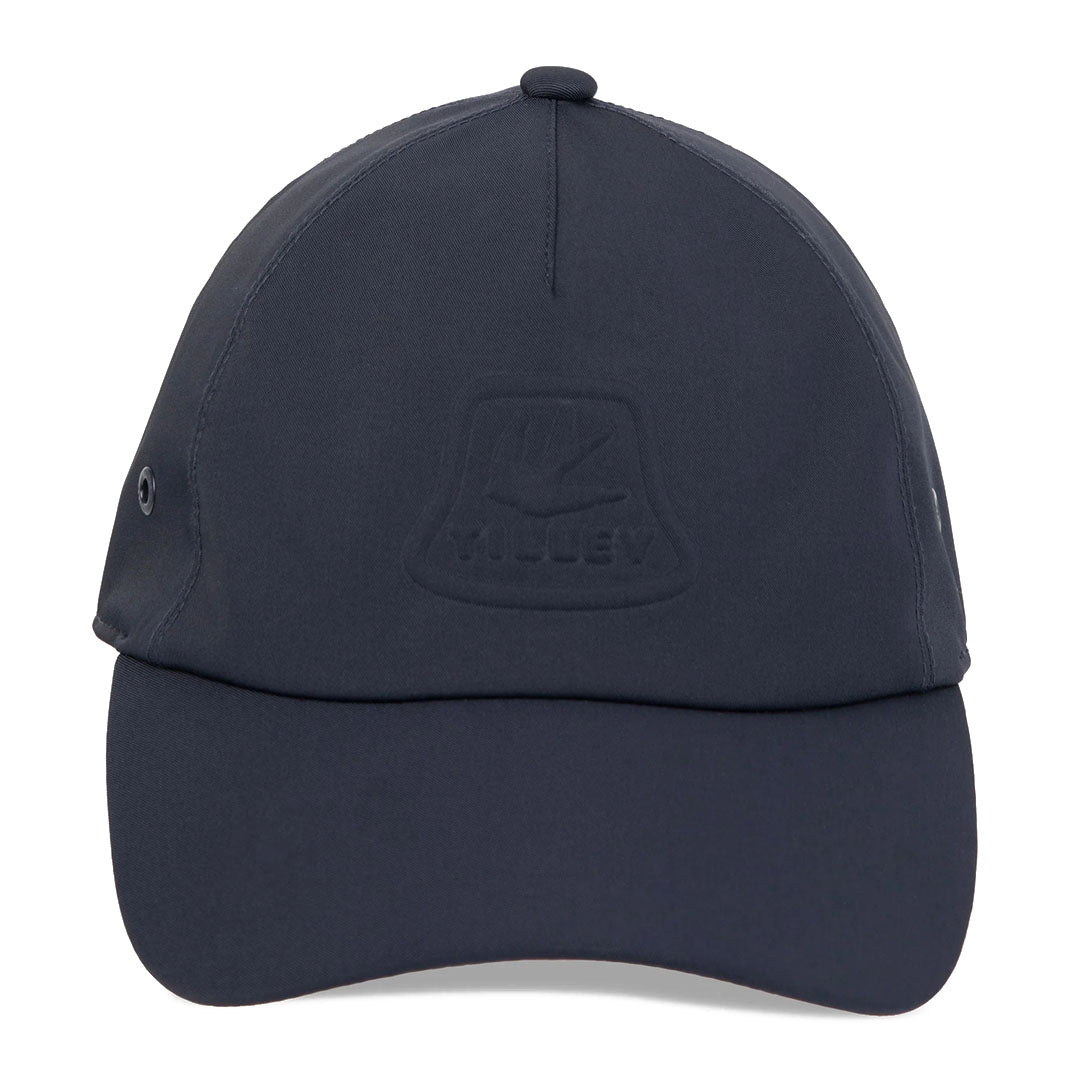 Dark blue Tilley Tech Travel Cap perfect for outdoor adventures and style