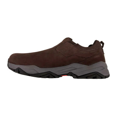 Brown Treksta Plymouth Slip On GTX casual shoe with thick gray sole for style and comfort