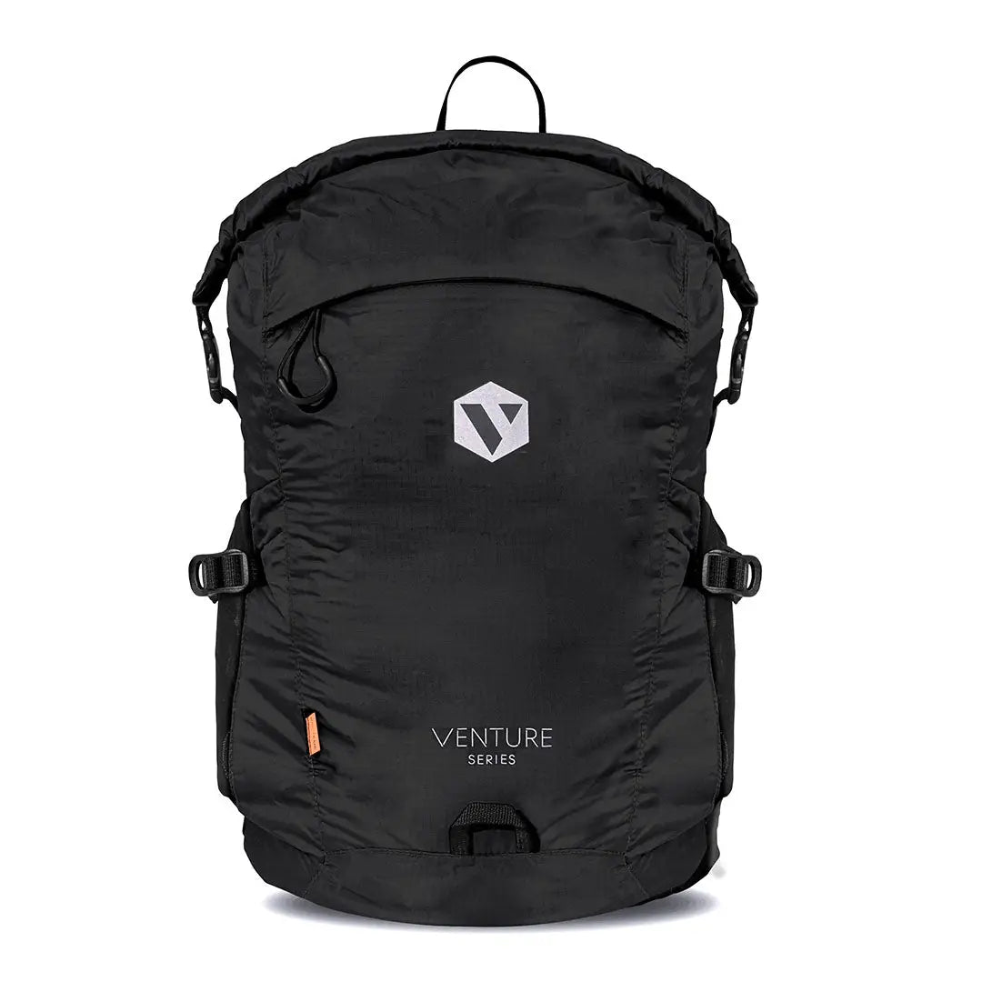 Black nylon Venture Speedpro Backpack perfect for adventures and everyday use