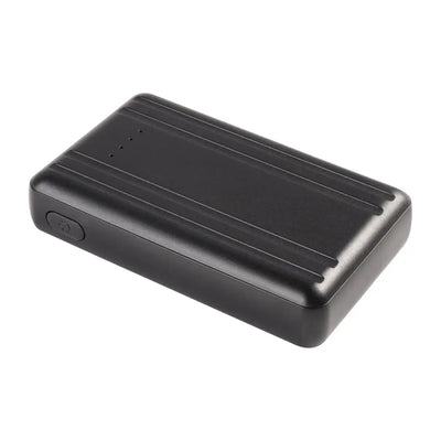 Black portable battery pack for Verney Carron Heated Gloves with a stylish ridged design