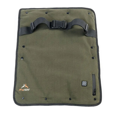 Olive green heated hand warmer cushion for cozy comfort from Verney Carron
