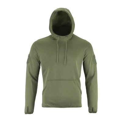Olive green Viper Armour Hoodie made of ribtech bonded fleece with a cozy front pocket